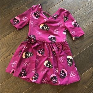 12/24 Month Dot Dot Smile Ballerina- skulls